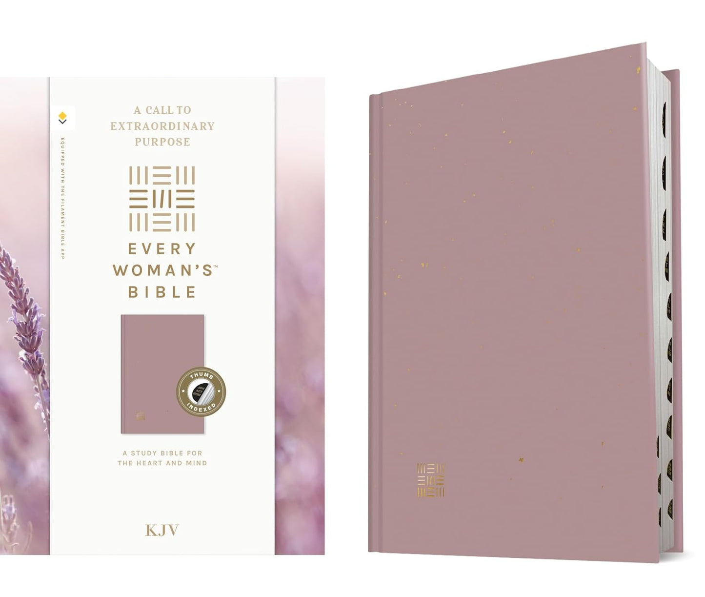 B KJV EVERY WOMAN'S BIBLE FILAMENT-ENABLED  PLUM INDEXED (RED LETTER EDITION)