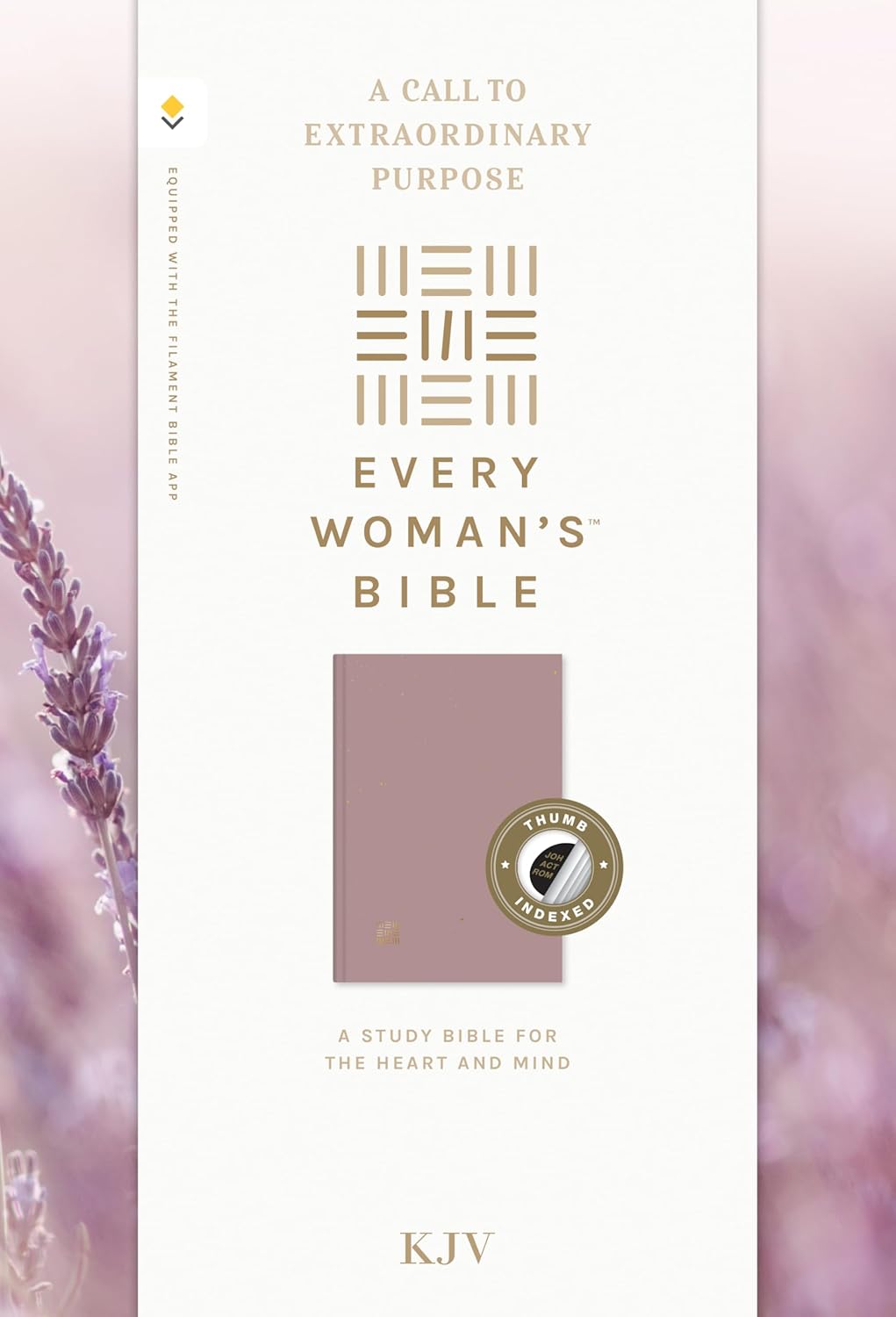 B KJV EVERY WOMAN'S BIBLE FILAMENT-ENABLED  PLUM INDEXED (RED LETTER EDITION)