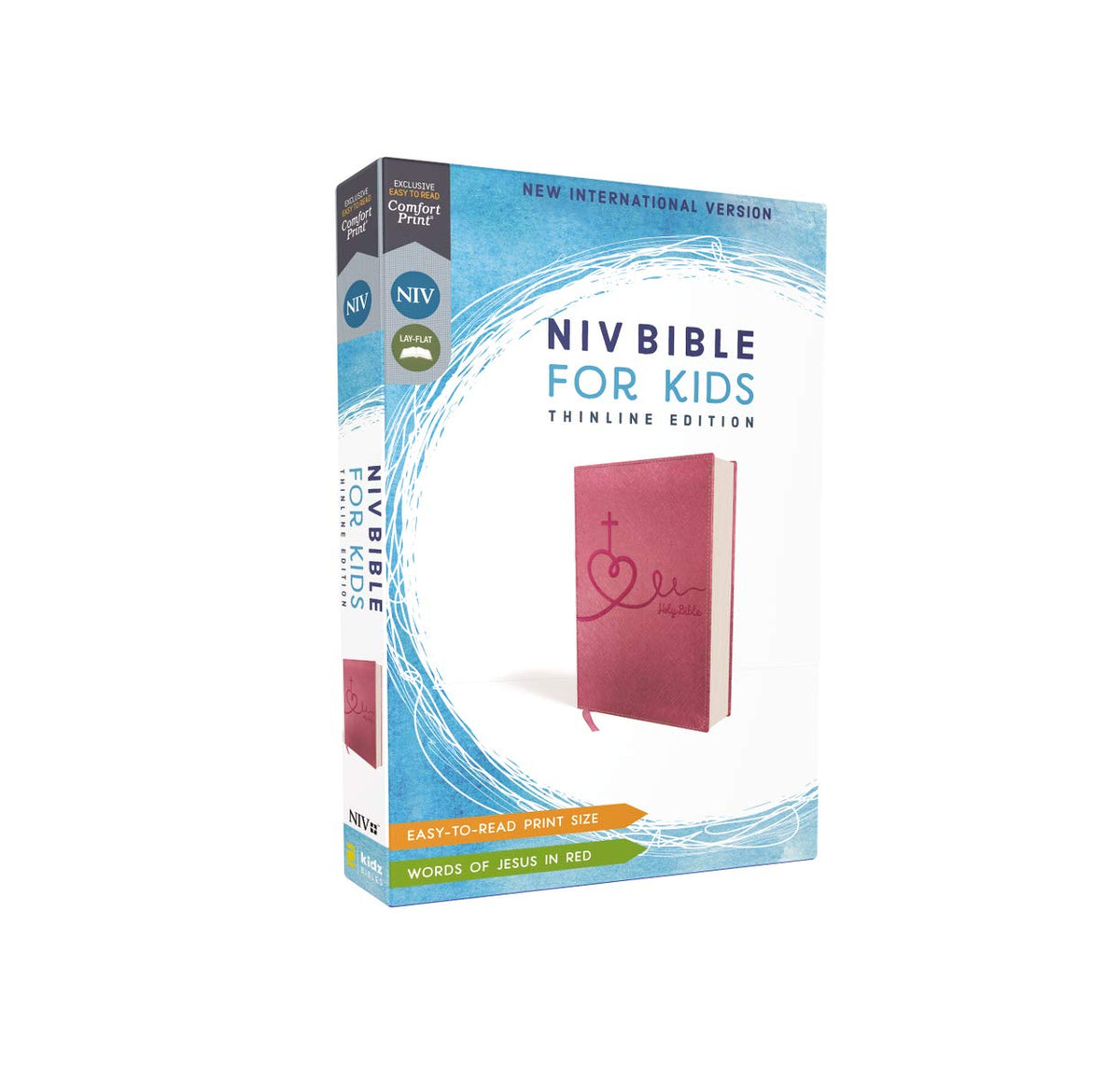 B NIV BIBLE FOR KIDS PINK THINLINE (RED LETTER EDITION)