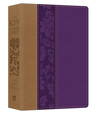 KJV STUDY BIBLE LARGE PRINT VIOLET FLORET (RED LETTER EDITION)