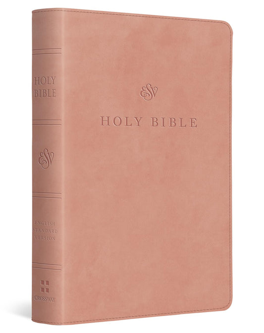 B ESV LARGE PRINT COMPACT BIBLE  BLUSH ROSE (RED LETTER EDITION)
