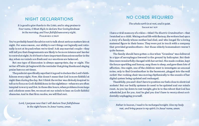BEDTIME DEVOTIONS FOR PEACEFUL SLEEP: 6 MONTHS OF DAILY BLESSINGS FOR WOMEN