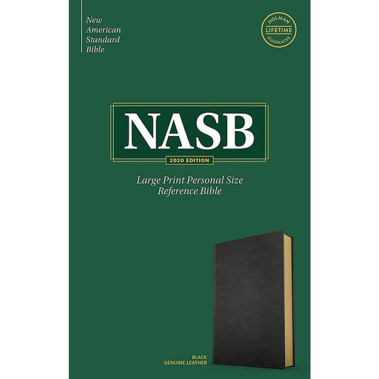 B NASB LARGE PRINT PERSONAL SIZE REFERENCE BIBLE BLACK (RED LETTER EDITION)