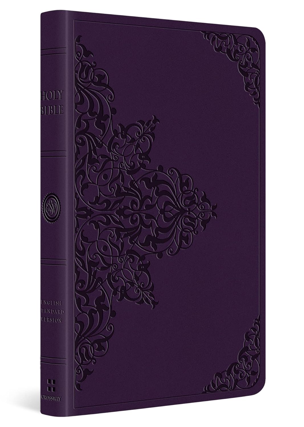 B ESV LARGE PRINT VALUE THINLINE BIBLE LAVENDER  FILIGREE DESIGN