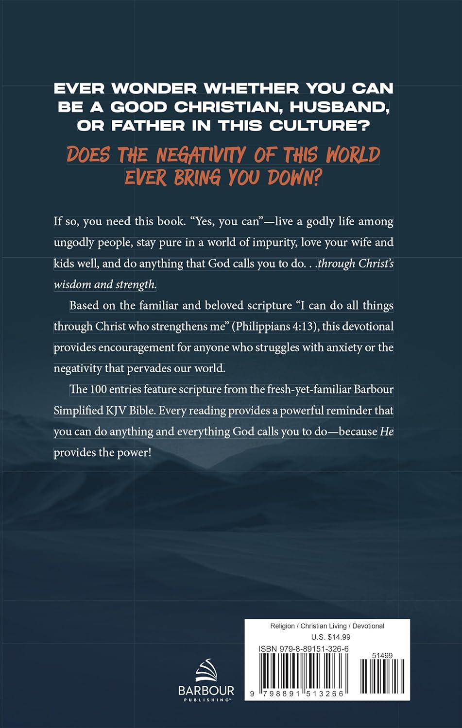 YES  YOU CAN DEVOTIONS FOR MEN: OVERCOMING LIFE'S CHALLENGES IN THE POWER OF PHILIPPIANS 4:13