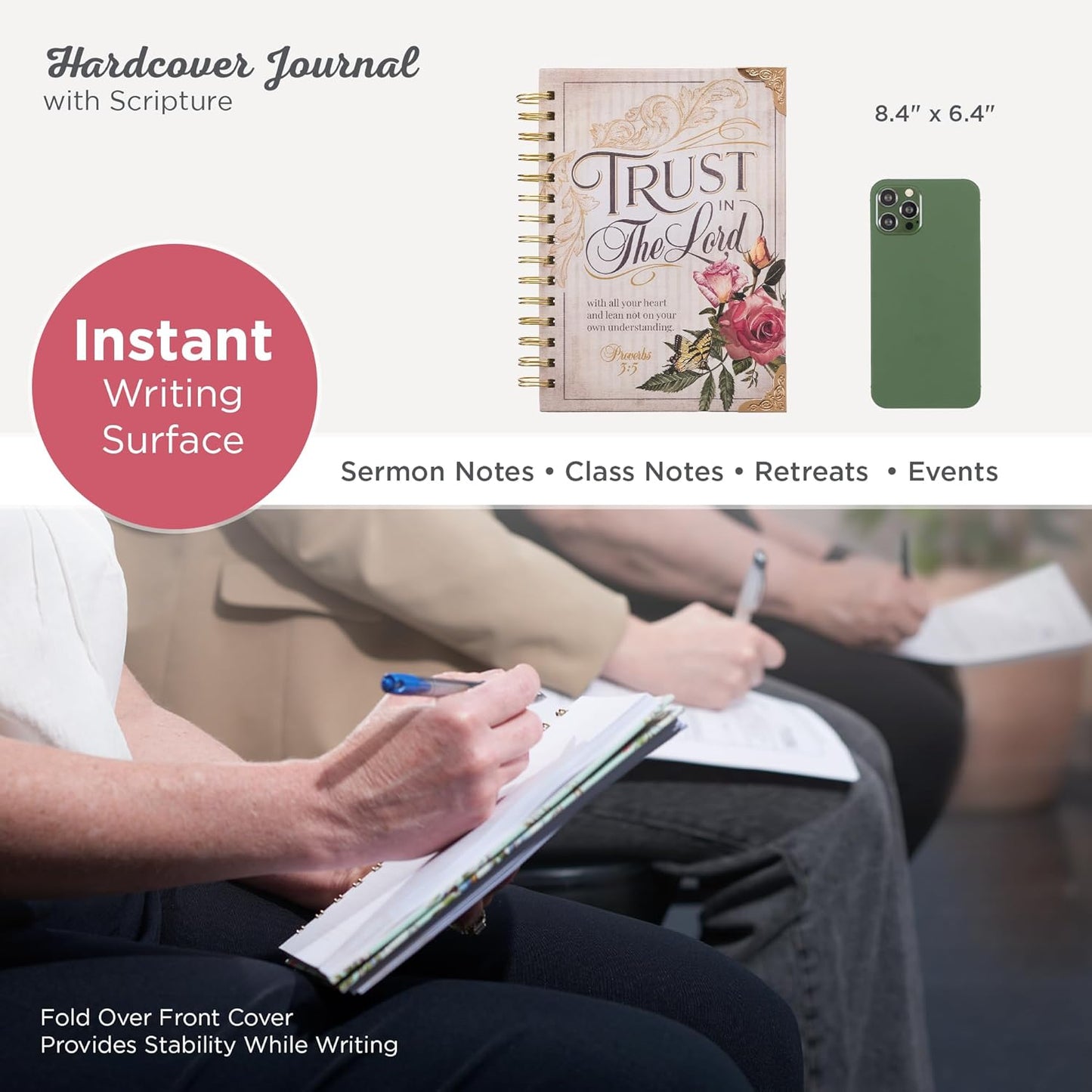 JOURNAL: TRUST IN THE LORD WITH METAL CORNERS (HOPE & TRUST COLLECTION) (PROVERBS 3:5)