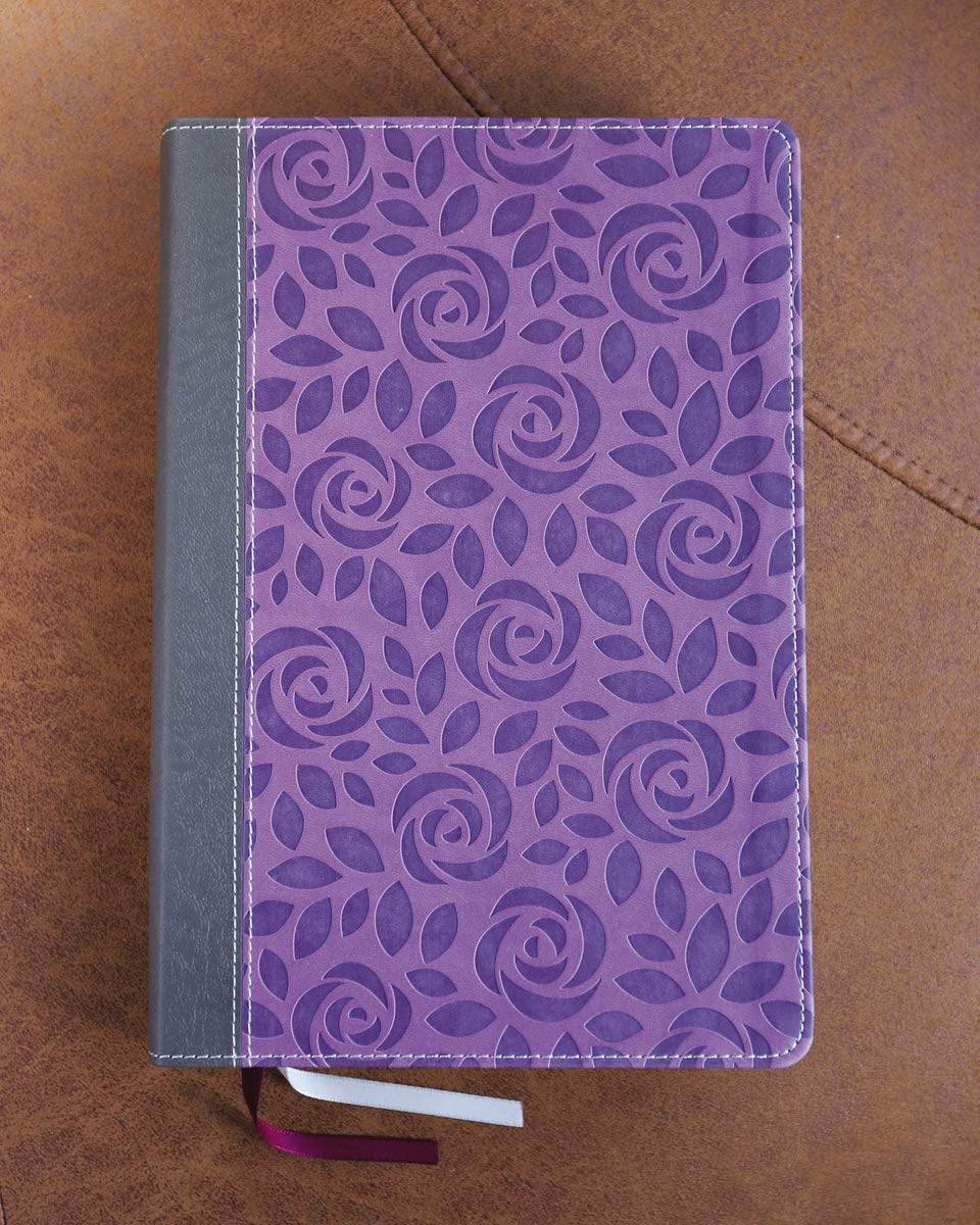 NIV THINLINE BIBLE GIANT PRINT GRAY/PURPLE (RED LETTER EDITION)