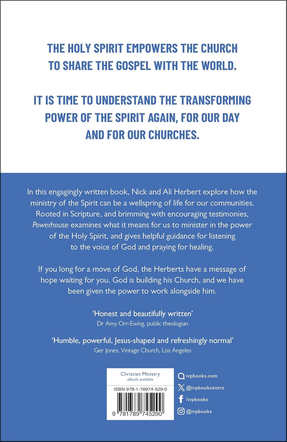 POWERHOUSE: ENCOURAGING THE MINISTRY OF THE SPIRIT