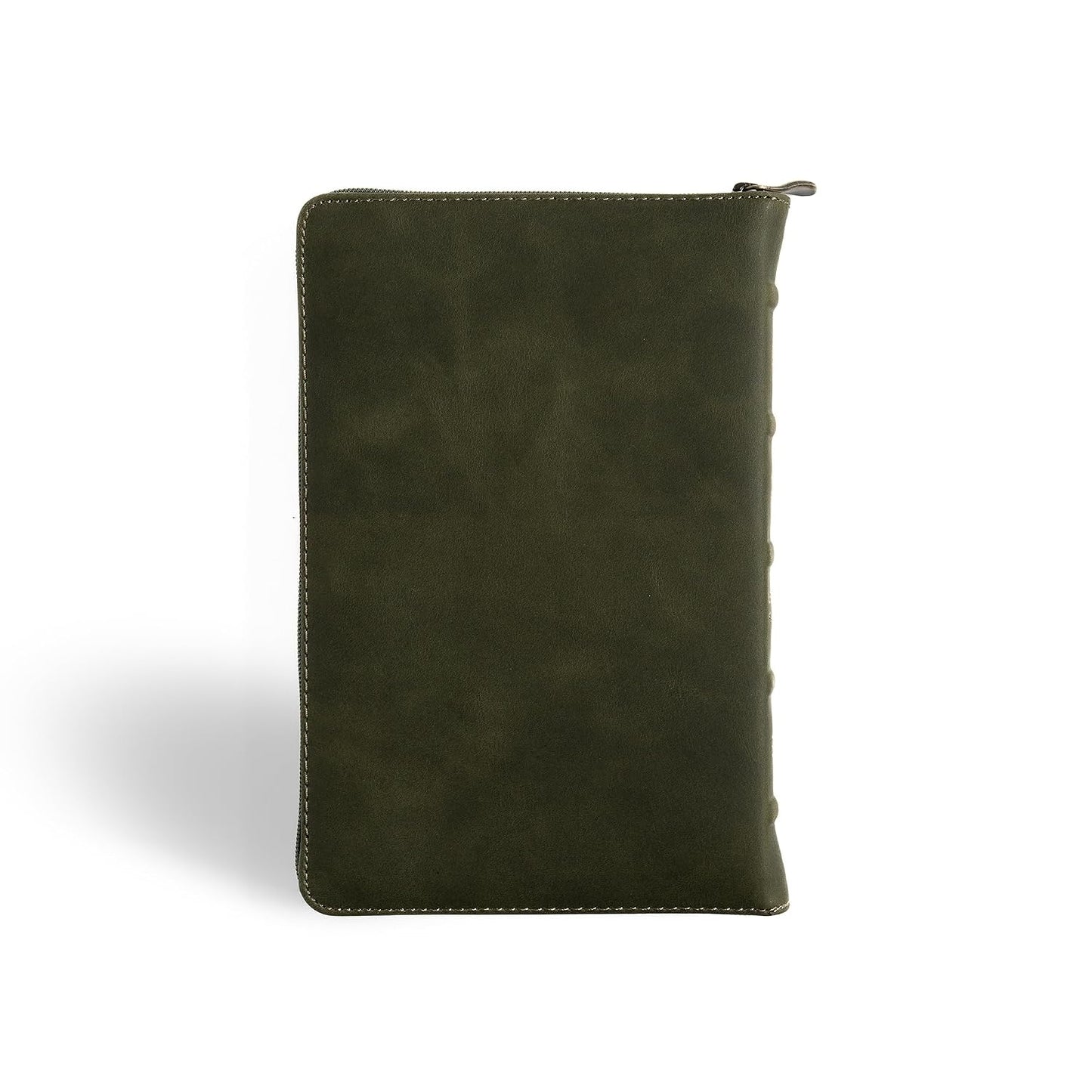 B CSB PERSONAL SIZE BIBLE  HOLMAN HANDCRAFTED COLLECTION  ZIPPER OLIVE (BLACK LETTER EDITION)