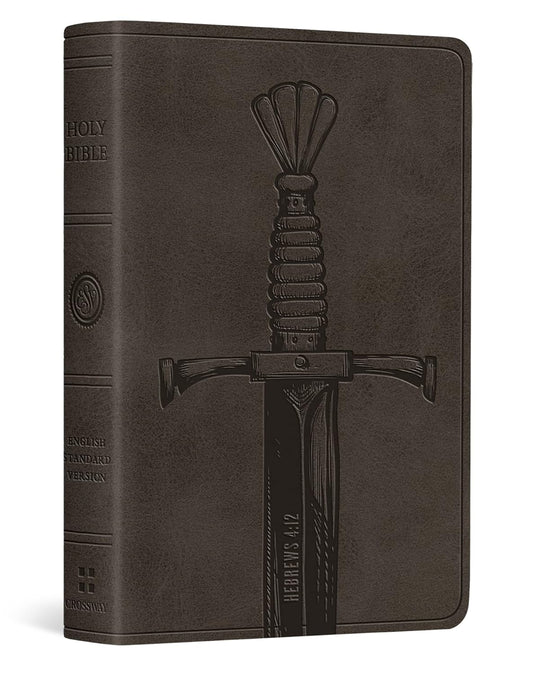B ESV VEST POCKET NEW TESTAMENT WITH PSALMS AND PROVERBS  SILVER  SWORD DESIGN (RED LETTER EDITION)