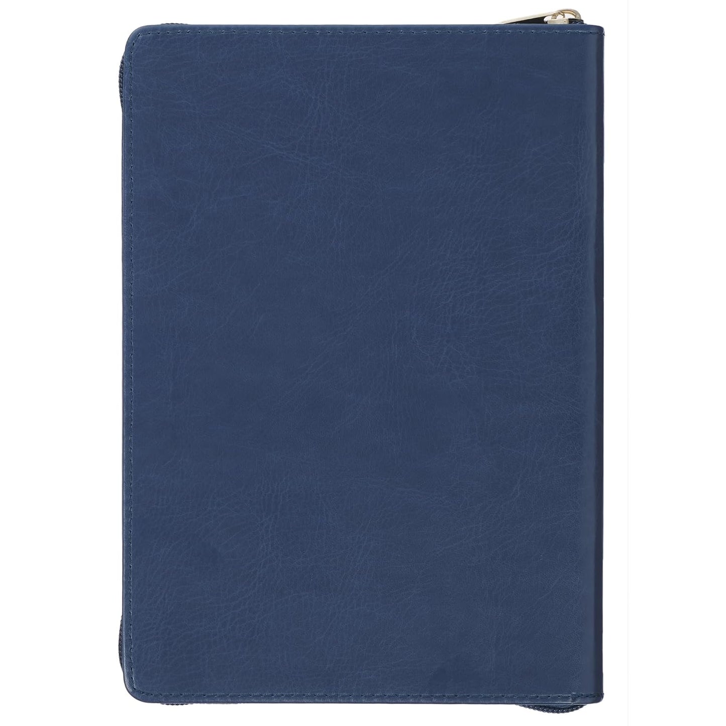 JOURNAL ZIPPERED: BE STRONG & COURAGEOUS (JOSH. 1:9) NAVY