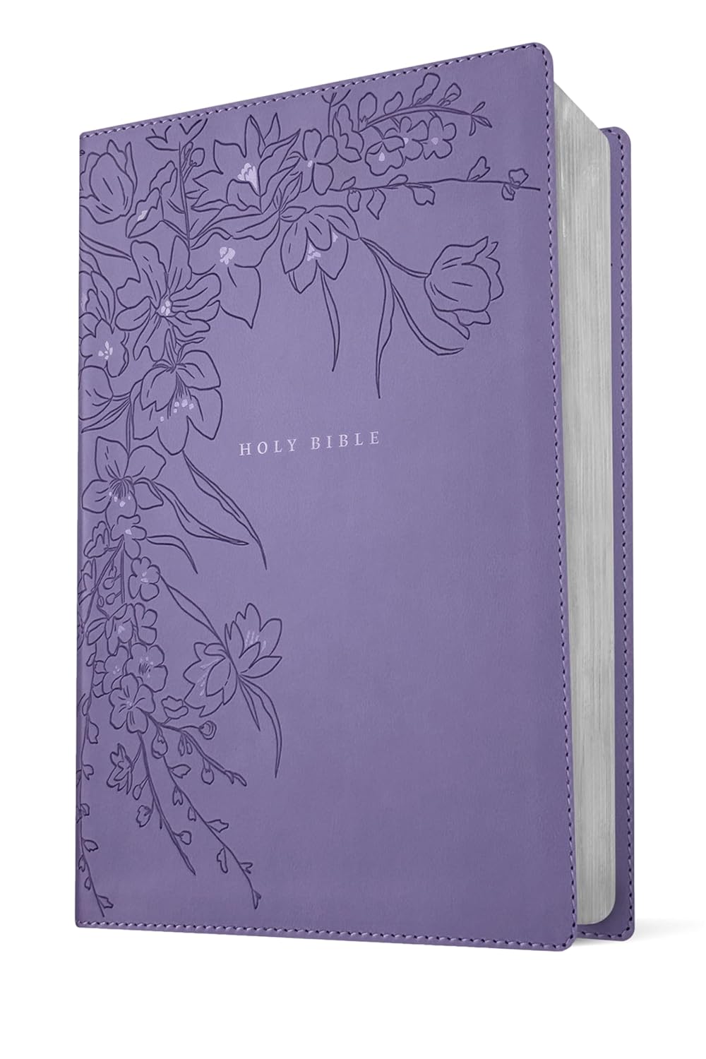 NLT GIANT PRINT BIBLE FILAMENT-ENABLED LAVENDER FLORAL (RED LETTER EDITION)