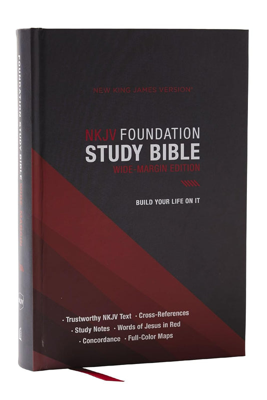 B NKJV FOUNDATION STUDY BIBLE  BLACK (RED LETTER EDITION)