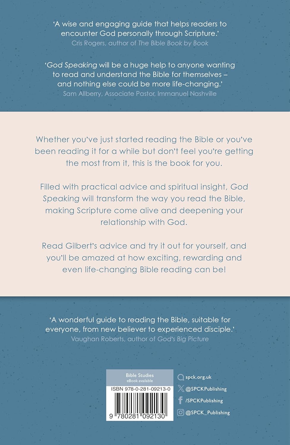 GOD SPEAKING: HOW TO READ THE BIBLE TO GET TO KNOW GOD