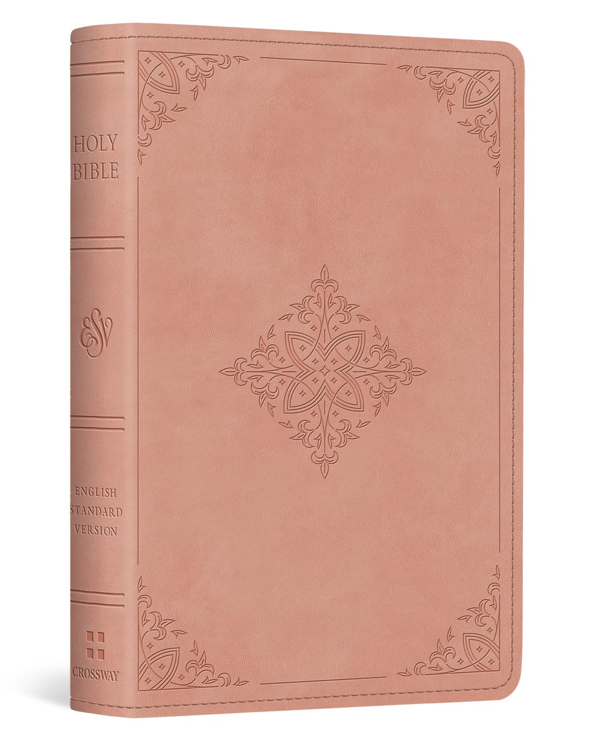 B ESV VEST POCKET NEW TESTAMENT WITH PSALMS AND PROVERBS  BLUSH ROSE  FLEUR-DE-LIS DESIGN (RED LETTER EDITION)