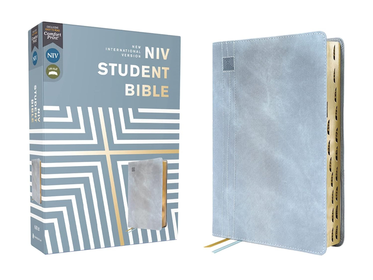 B NIV STUDENT BIBLE TEAL THUMB INDEXED (BLACK LETTER EDITION)