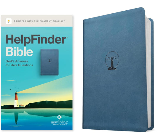 B NLT HELPFINDER BIBLE  FILAMENT ENABLED BLUE (RED LETTER EDITION)