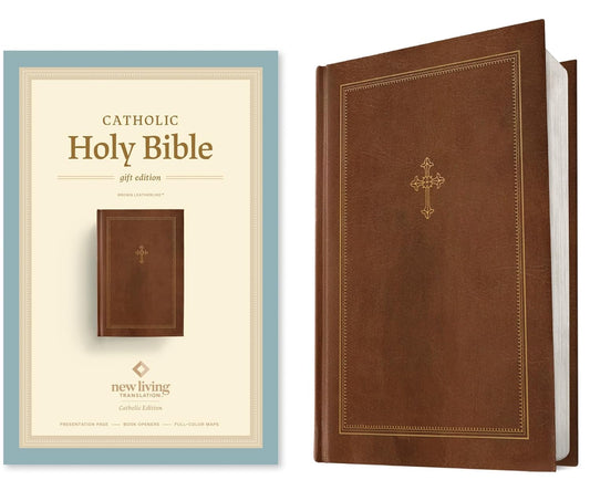 NLT CATHOLIC HOLY BIBLE  GIFT EDITION BROWN (BLACK LETTER EDITION)