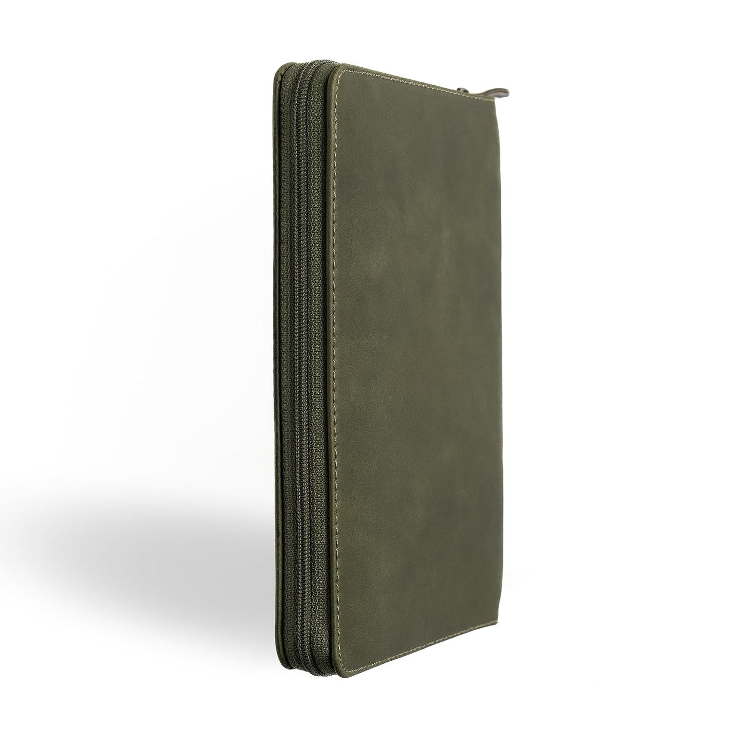 B CSB PERSONAL SIZE BIBLE  HOLMAN HANDCRAFTED COLLECTION  ZIPPER OLIVE (BLACK LETTER EDITION)