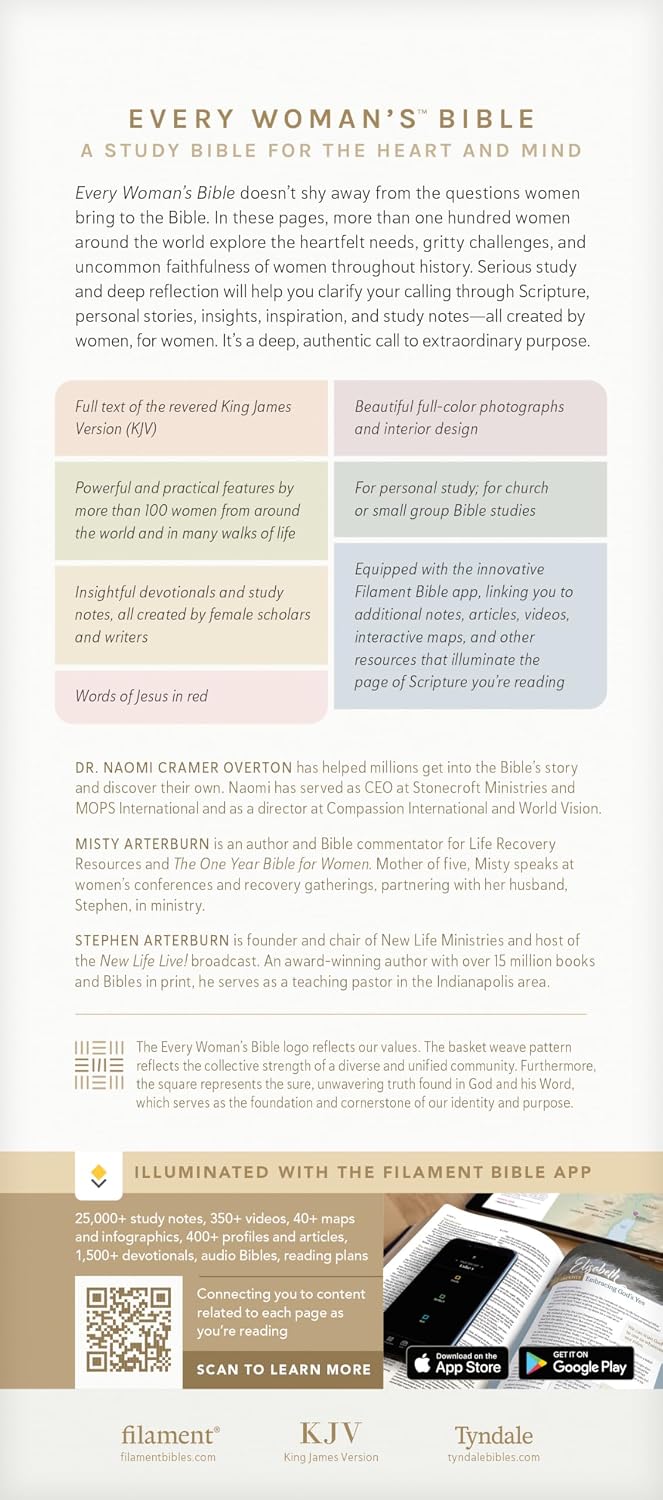 B KJV EVERY WOMAN'S BIBLE FILAMENT-ENABLED  PLUM INDEXED (RED LETTER EDITION)