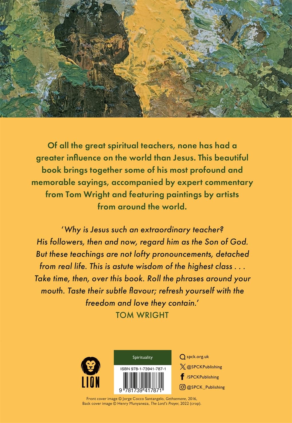 THE WISDOM OF JESUS: MEDITATIONS ON THE GOSPELS IN WORDS AND PAINTINGS