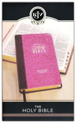 B KJV GIANT PRINT BIBLE BROWN/PINK THUMB INDEX (RED LETTER EDITION)