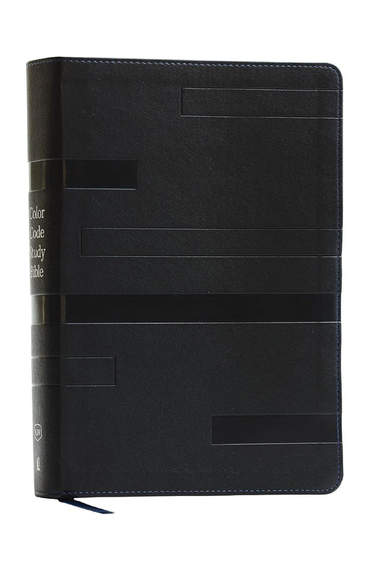 B KJV COLOR CODE STUDY BIBLE  BLACK (RED LETTER EDITION)