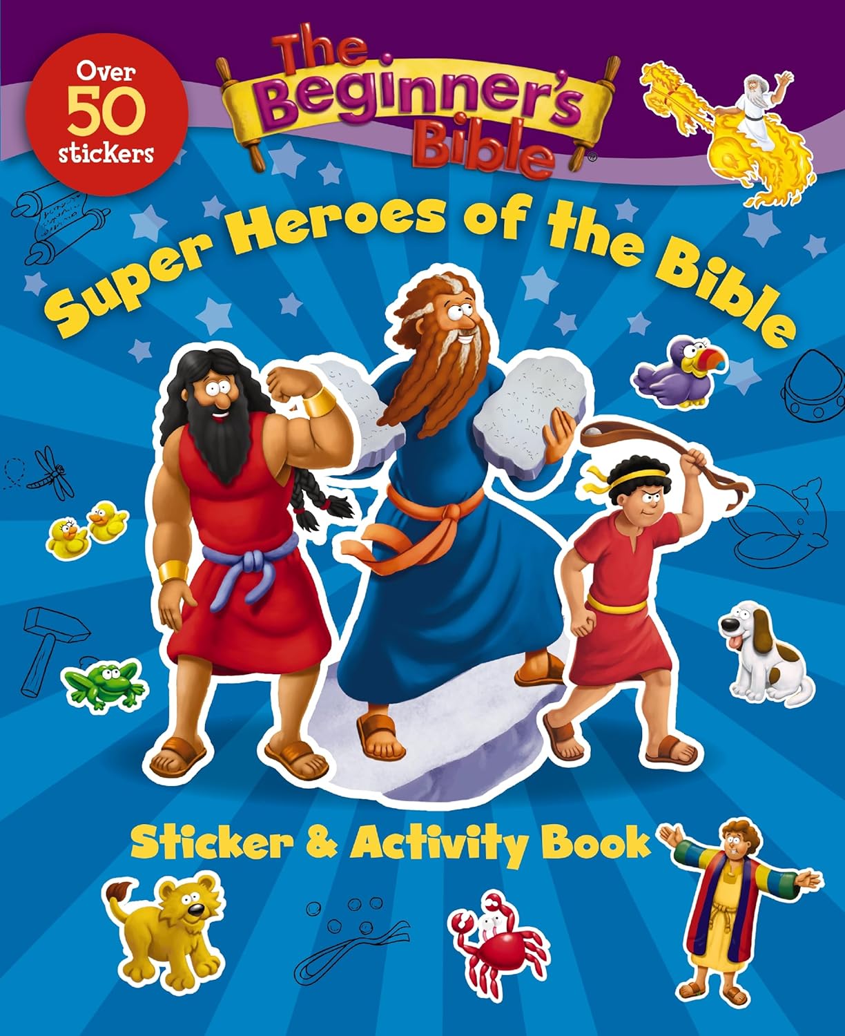 BEGINNER'S BIBLE: SUPER HEROES OF THE BIBLE STICKER AND ACTIVITY BOOK  A