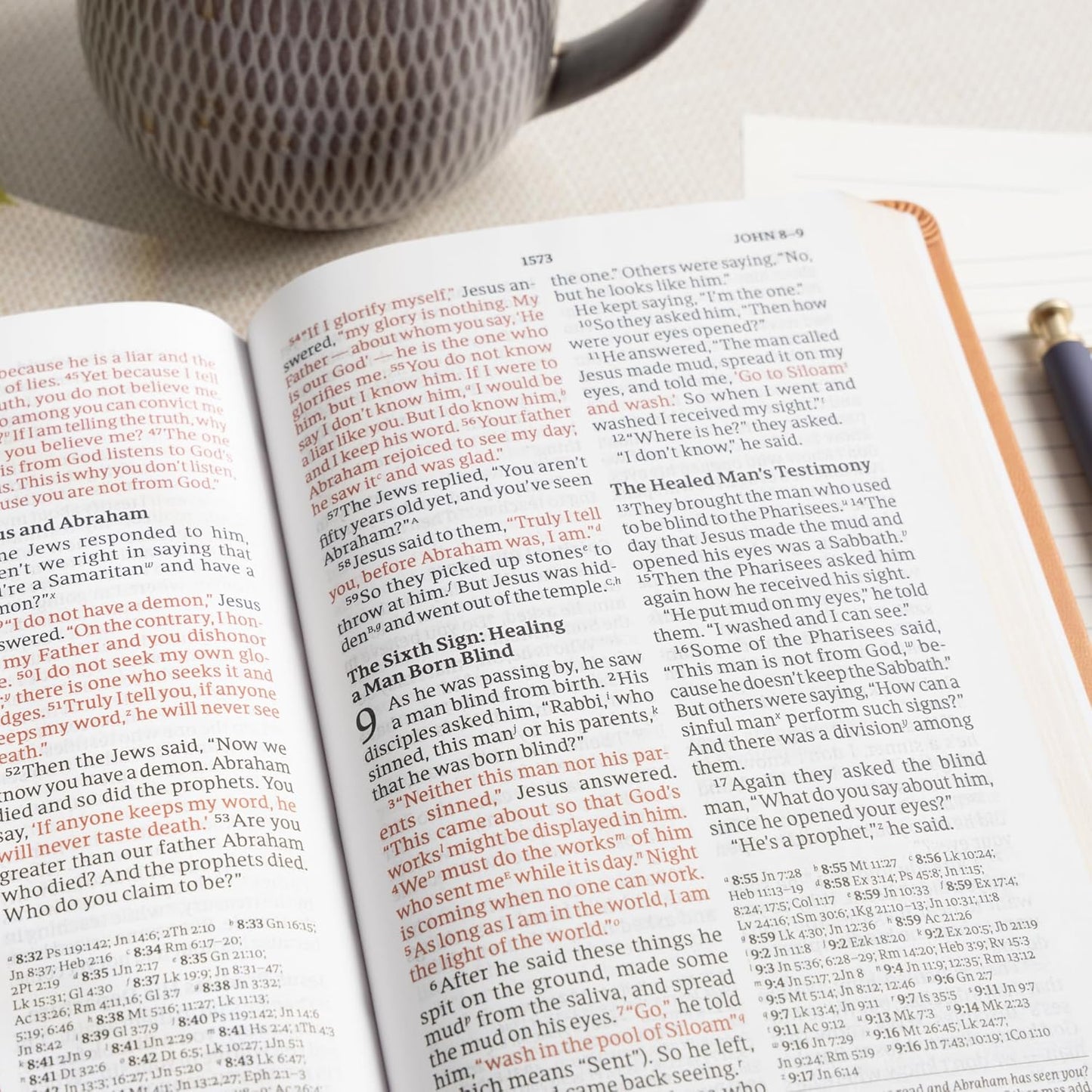 B CSB LARGE PRINT PERSONAL SIZE REFERENCE BIBLE  DIGITAL STUDY EDITION  BROWN (RED LETTER EDITION)