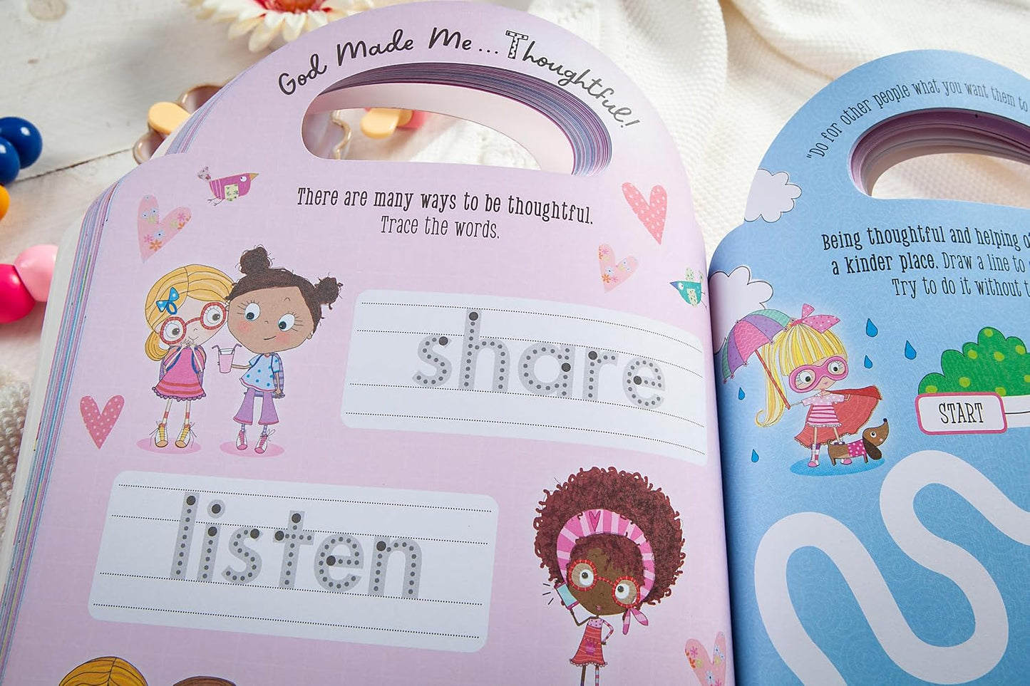 MY PRETTY PINK ABC OF GOD LOVES ME ACTIVITY BOOK (WITH HANDLE)