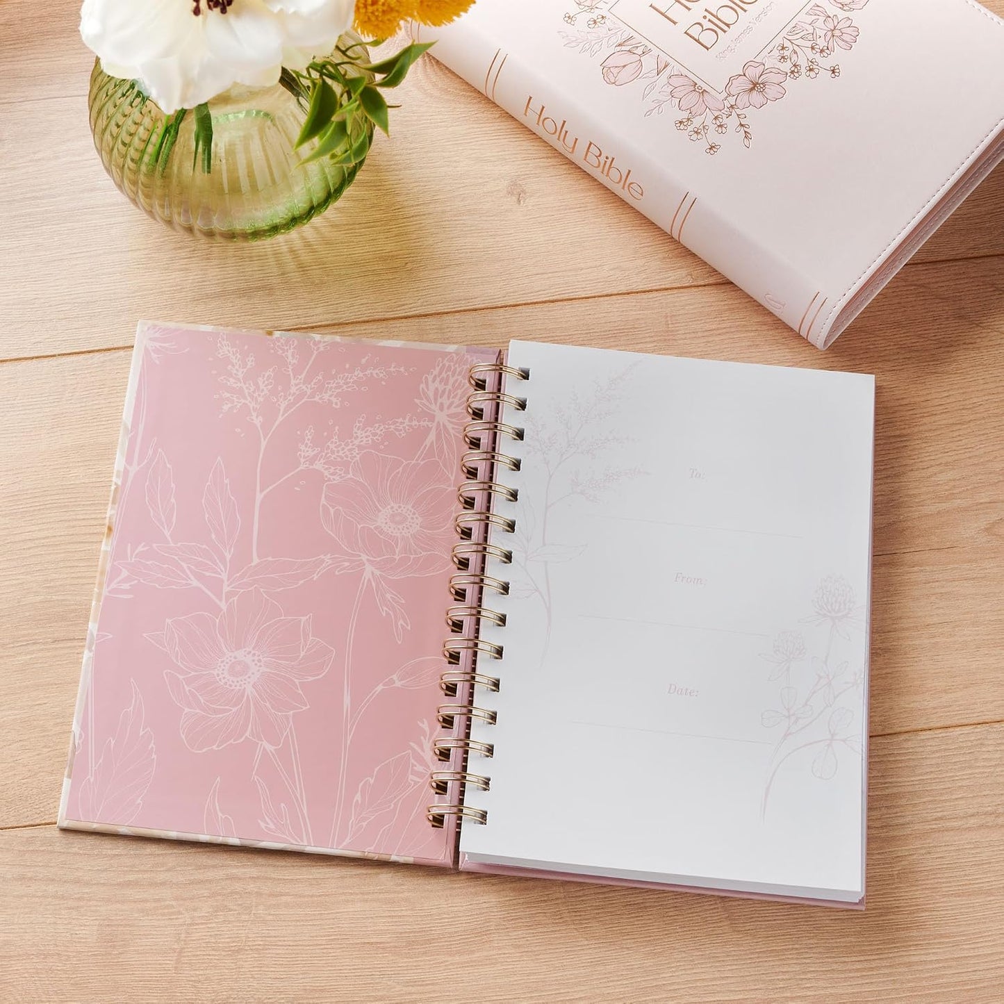 JOURNAL (JOYFUL DUSTY MAUVE PRESSED FLOWER COLLECTION)