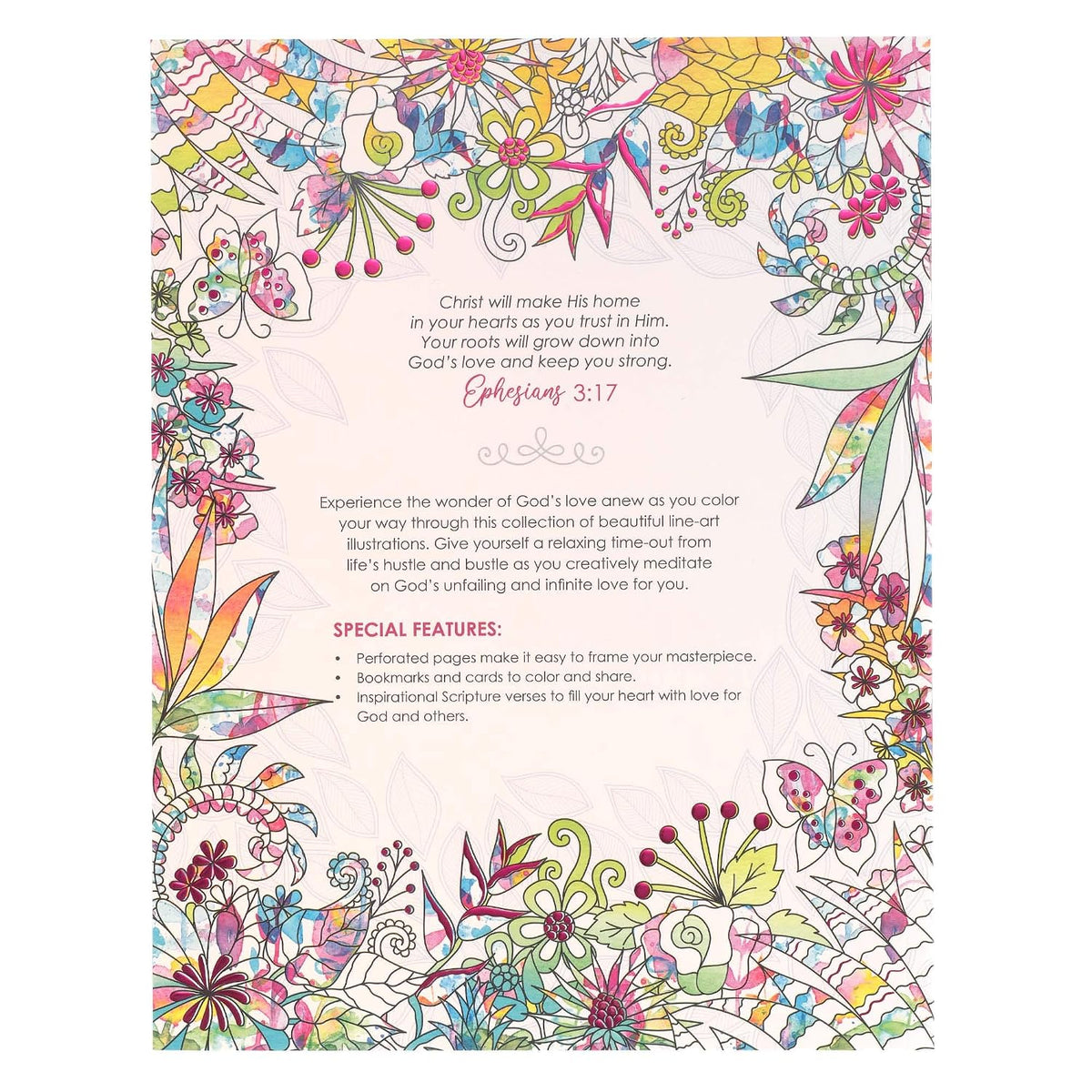 G ACB: WHERE LOVE BLOOMS COLORING BOOK
