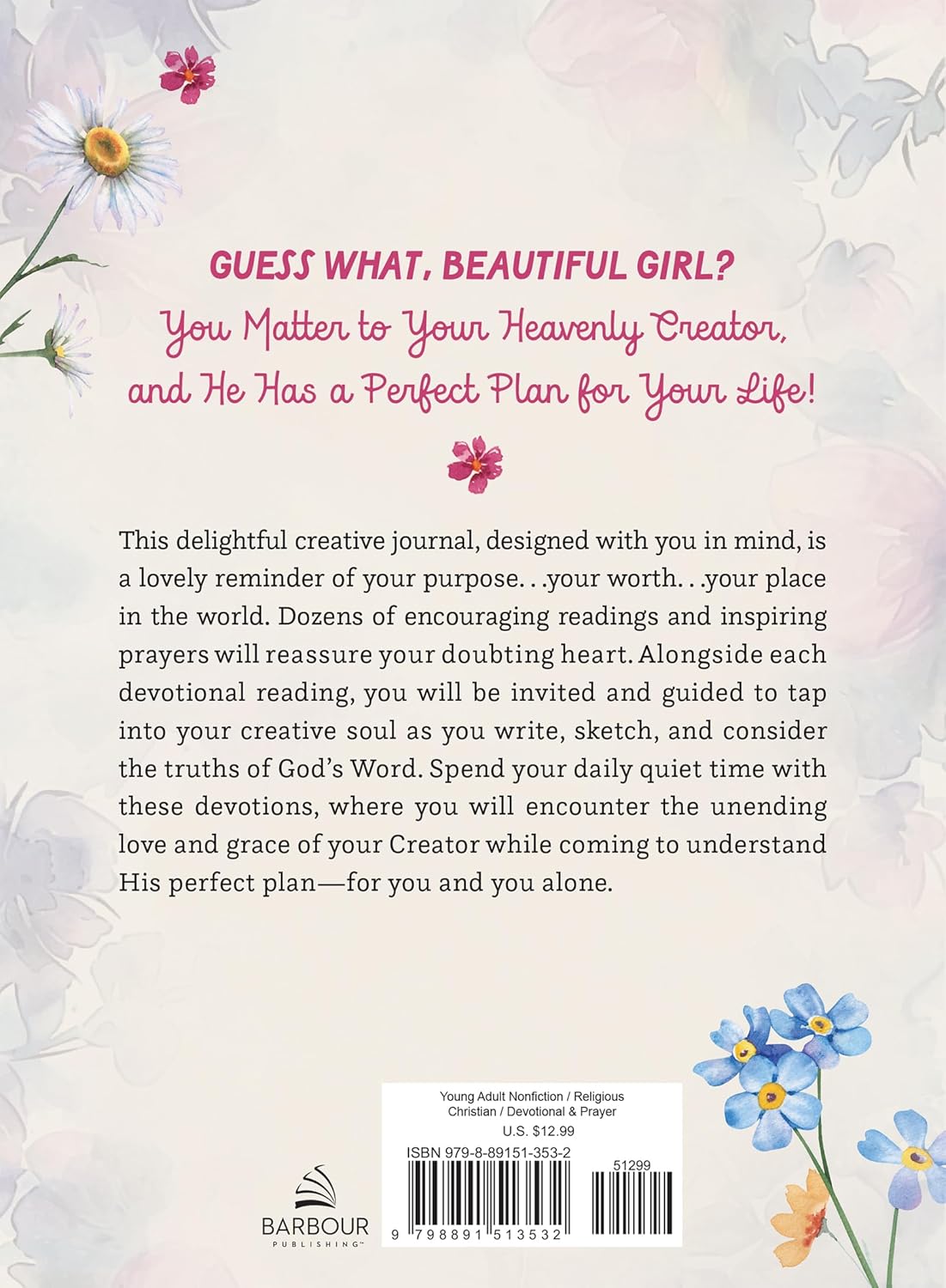 YOU MATTER CREATIVE DEVOTIONAL JOURNAL FOR TEEN GIRLS