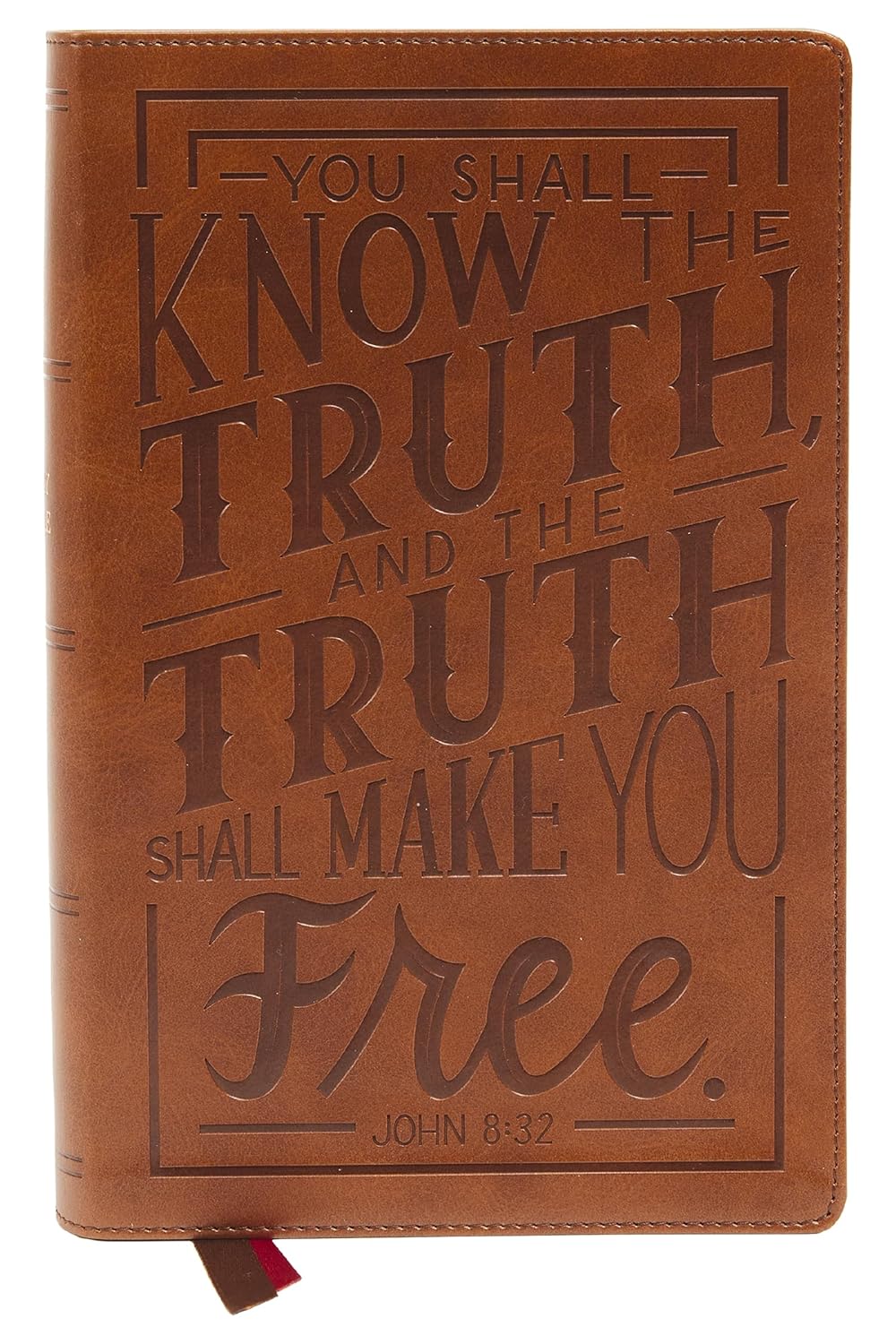 B NKJV PERSONAL SIZE LARGE PRINT END-OF-VERSE REFERENCE BIBLE VERSE ART COVER COLLECTION BROWN (RED LETTER EDITION)