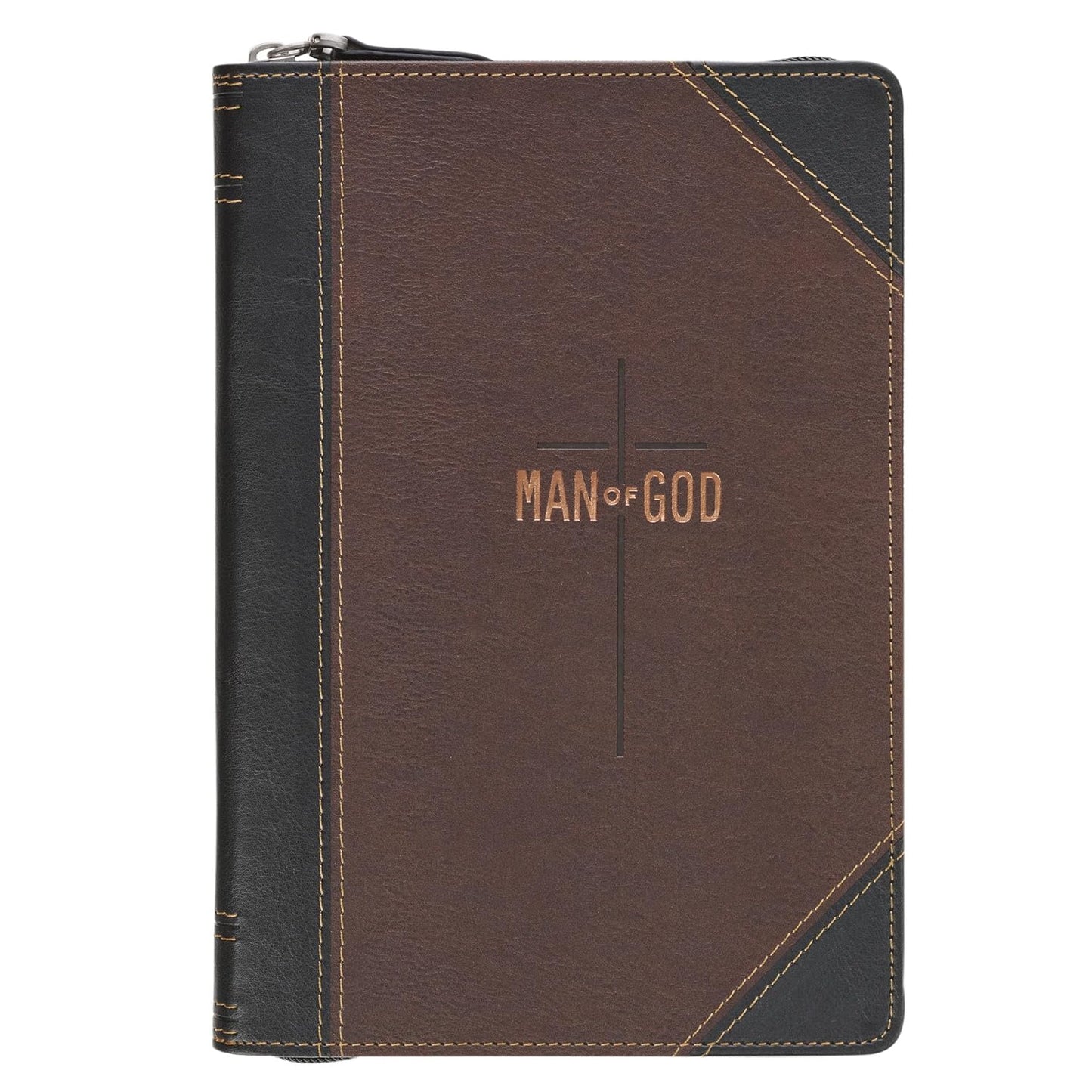 JOURNAL WITH ZIPPER (MAN OF GOD BROWN TRAILHEAD COLLECTION)