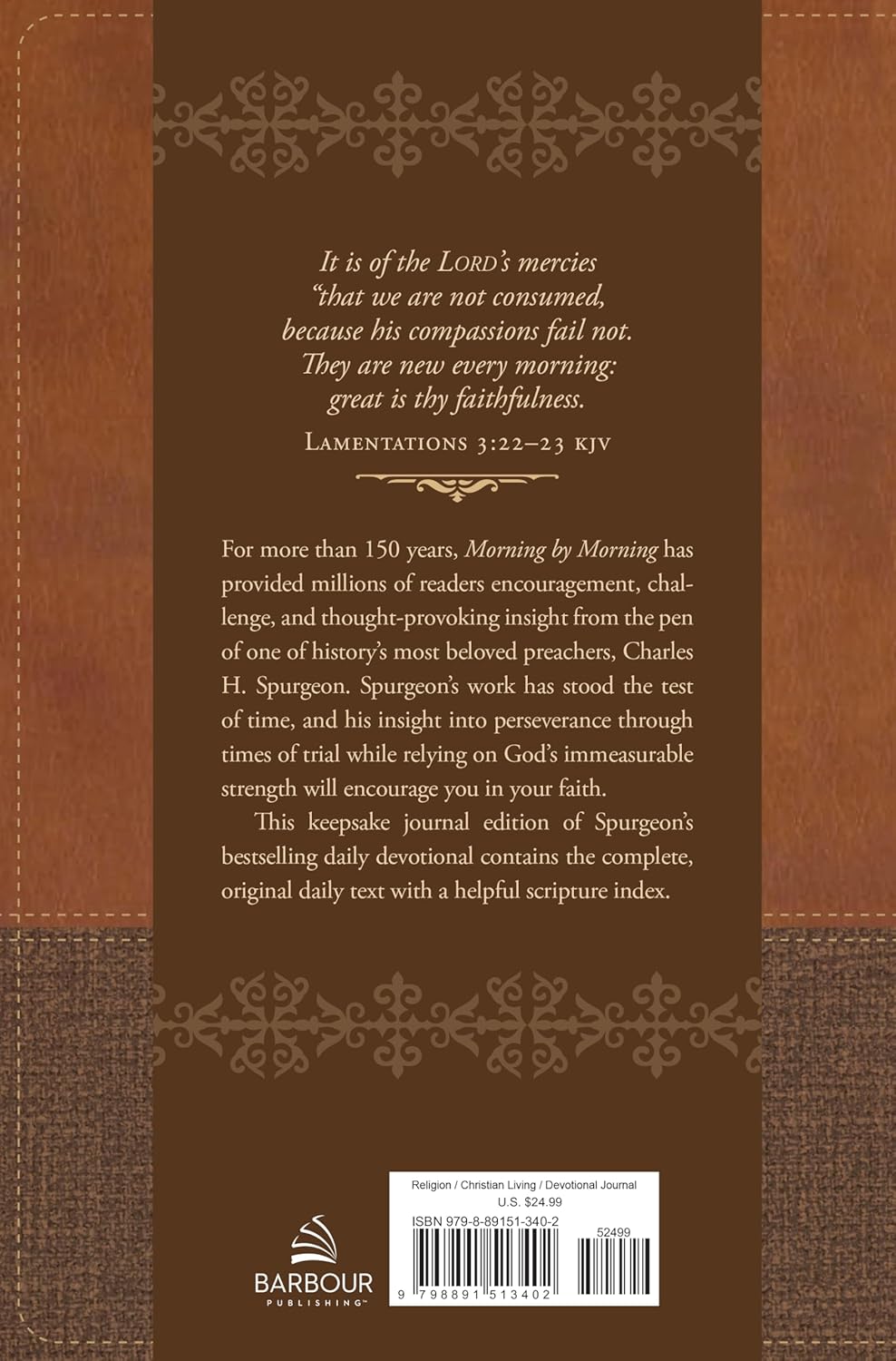 MORNING BY MORNING DEVOTIONAL JOURNAL