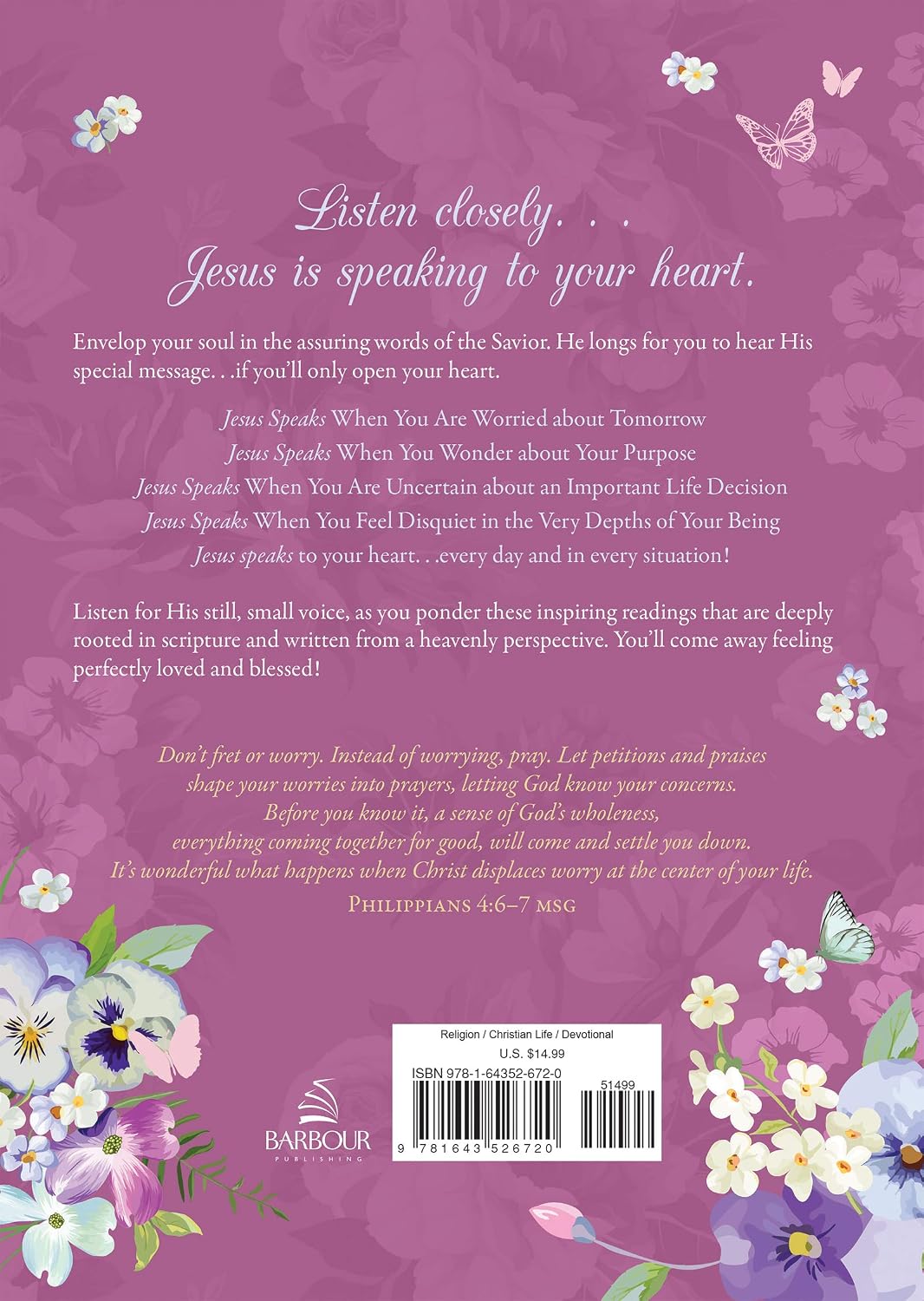 When Jesus Speaks to An Anxious Heart: Devotional Journal