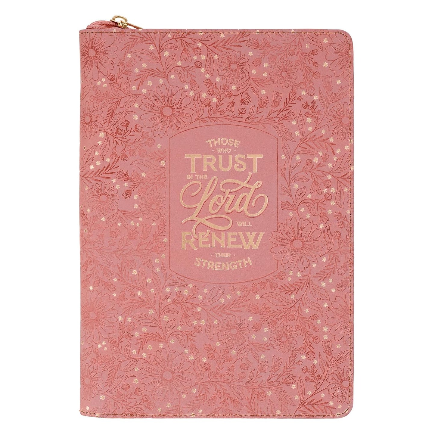 JOURNAL WITH ZIPPER (TRUST CORAL CASCADE COLLECTION)