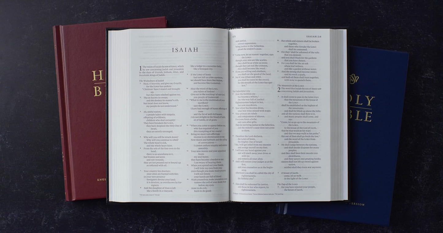 ESV PEW BIBLE BURGUNDY (BLACK LETTER EDITION)
