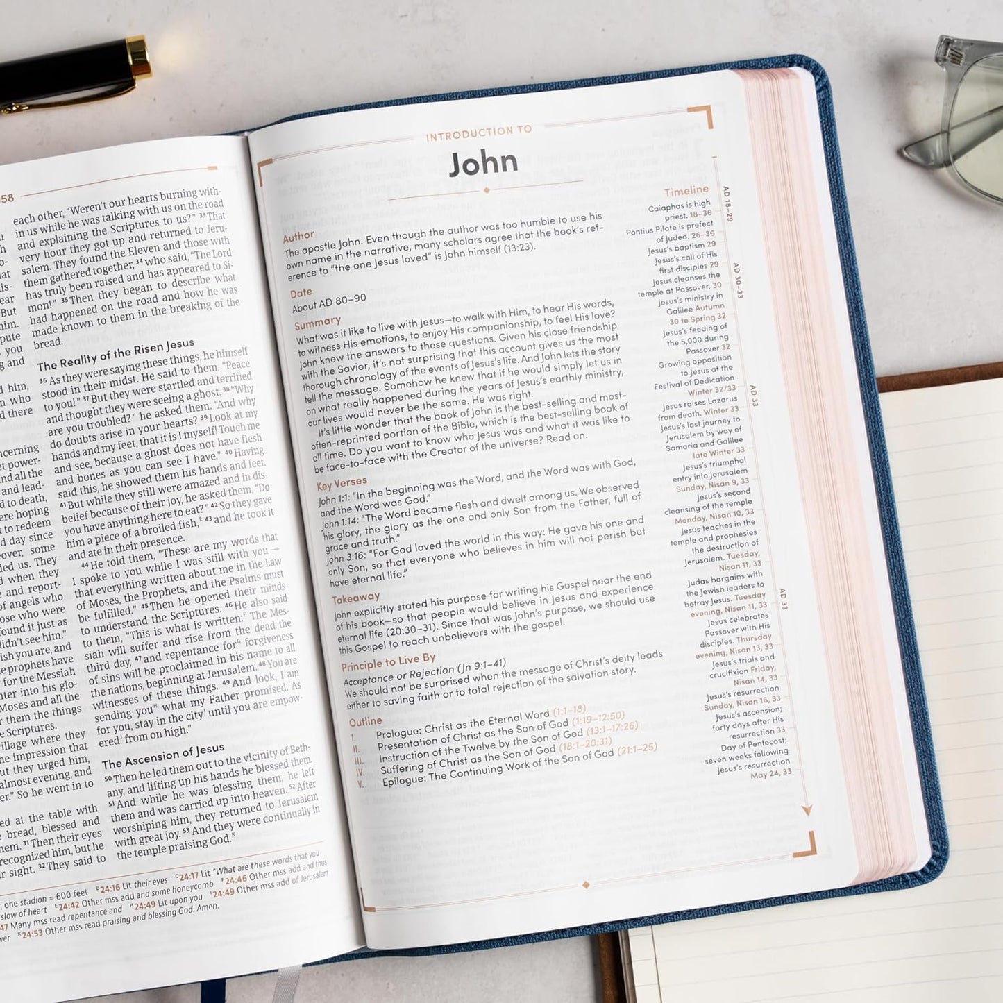 B CSB MEN'S DAILY BIBLE BLUE (BLACK LETTER EDITION)