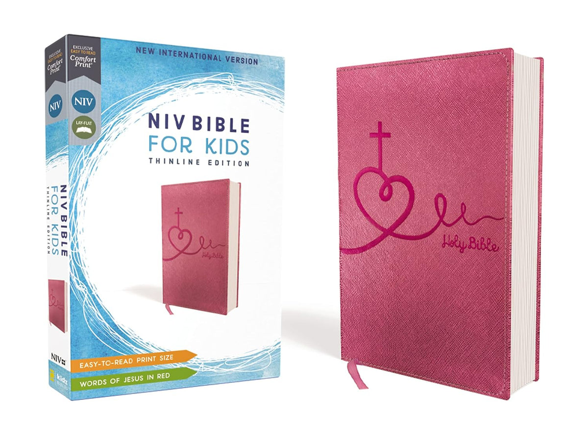 B NIV BIBLE FOR KIDS PINK THINLINE (RED LETTER EDITION)