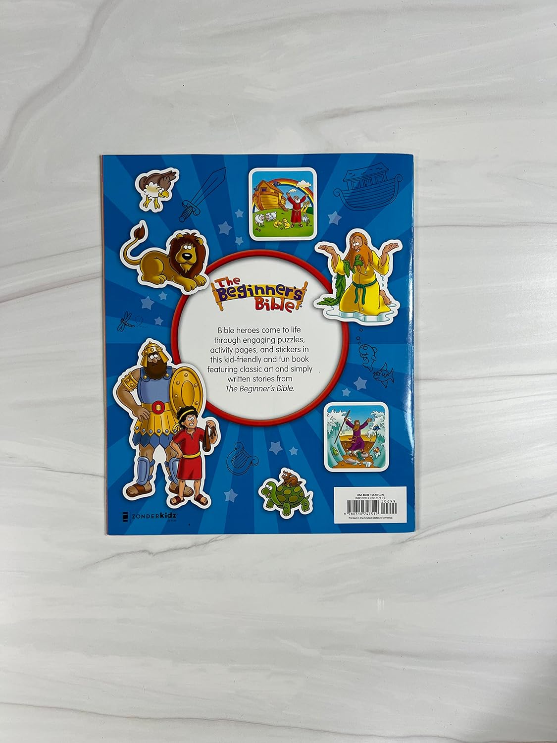 BEGINNER'S BIBLE: SUPER HEROES OF THE BIBLE STICKER AND ACTIVITY BOOK  A