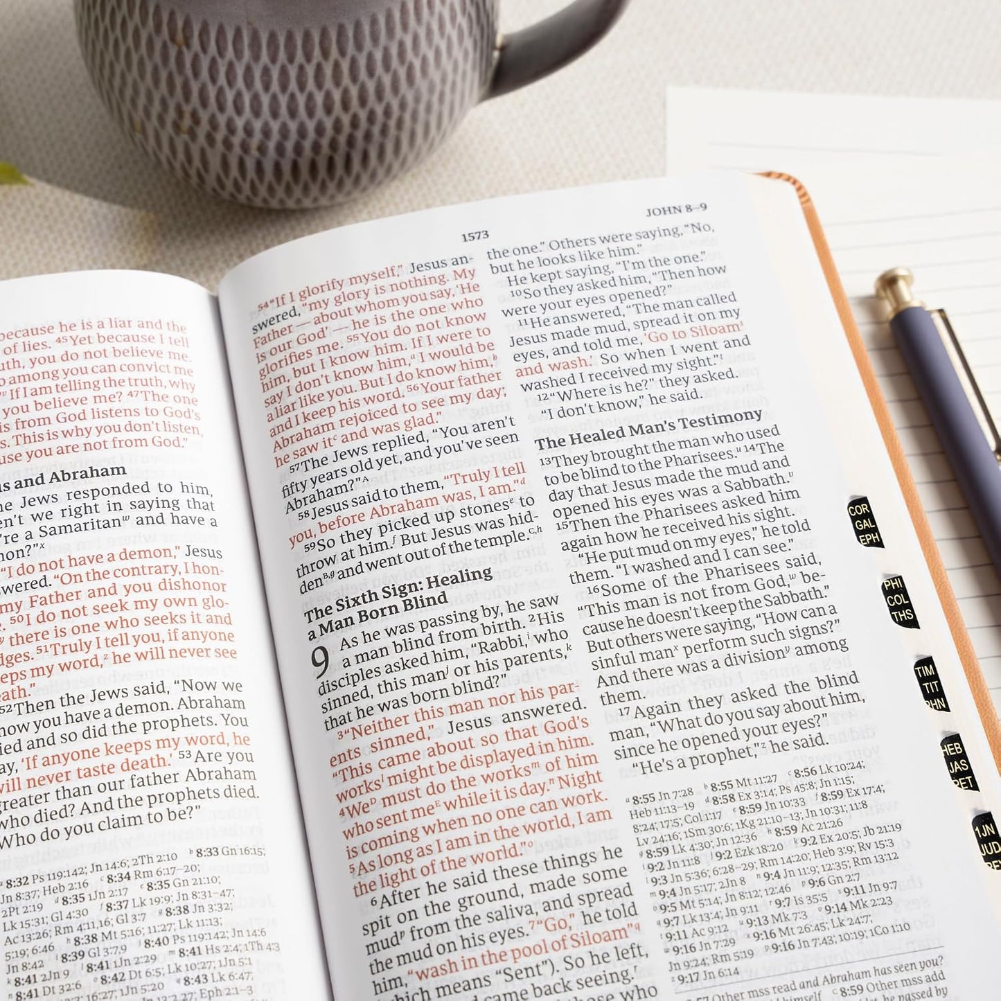 B CSB LARGE PRINT PERSONAL SIZE REFERENCE BIBLE  DIGITAL STUDY EDITION  BROWN  INDEXED (RED LETTER EDITION)