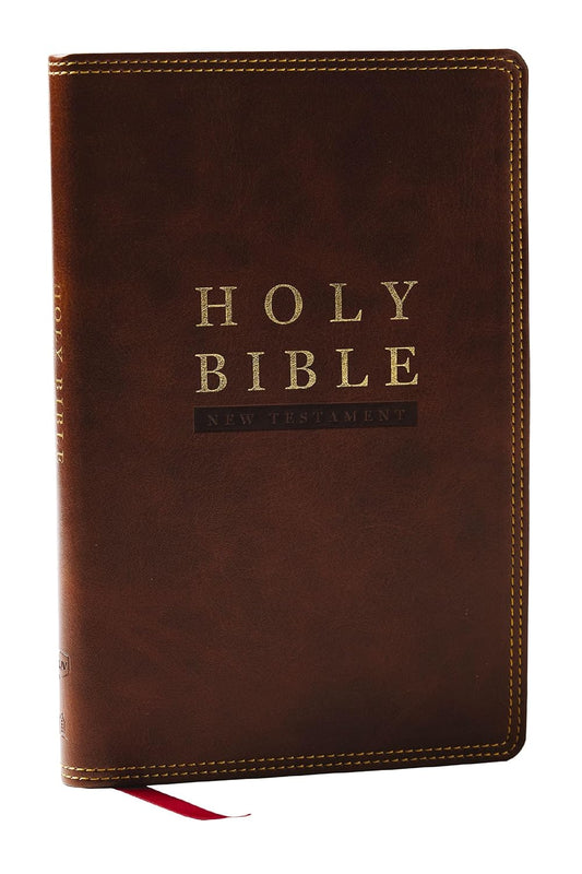 B NKJV SUPER GIANT PRINT NEW TESTAMENT  BROWN INDEXED (RED LETTER EDITION)