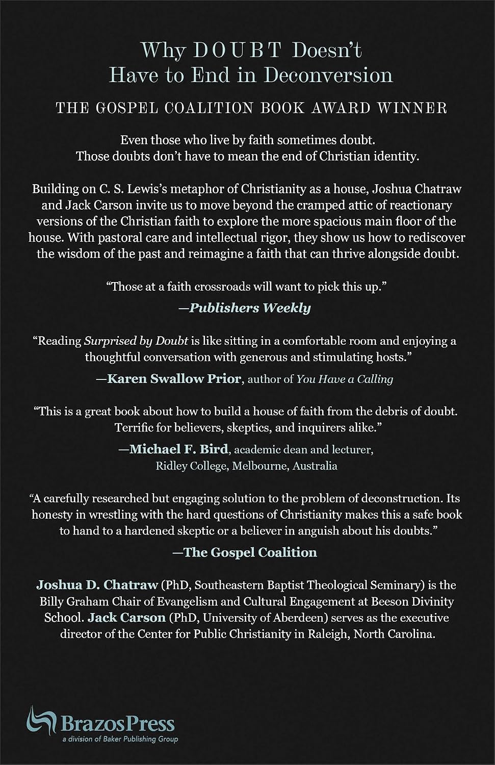 SURPRISED BY DOUBT: HOW DISILLUSIONMENT CAN INVITE US INTO A DEEPER FAITH
