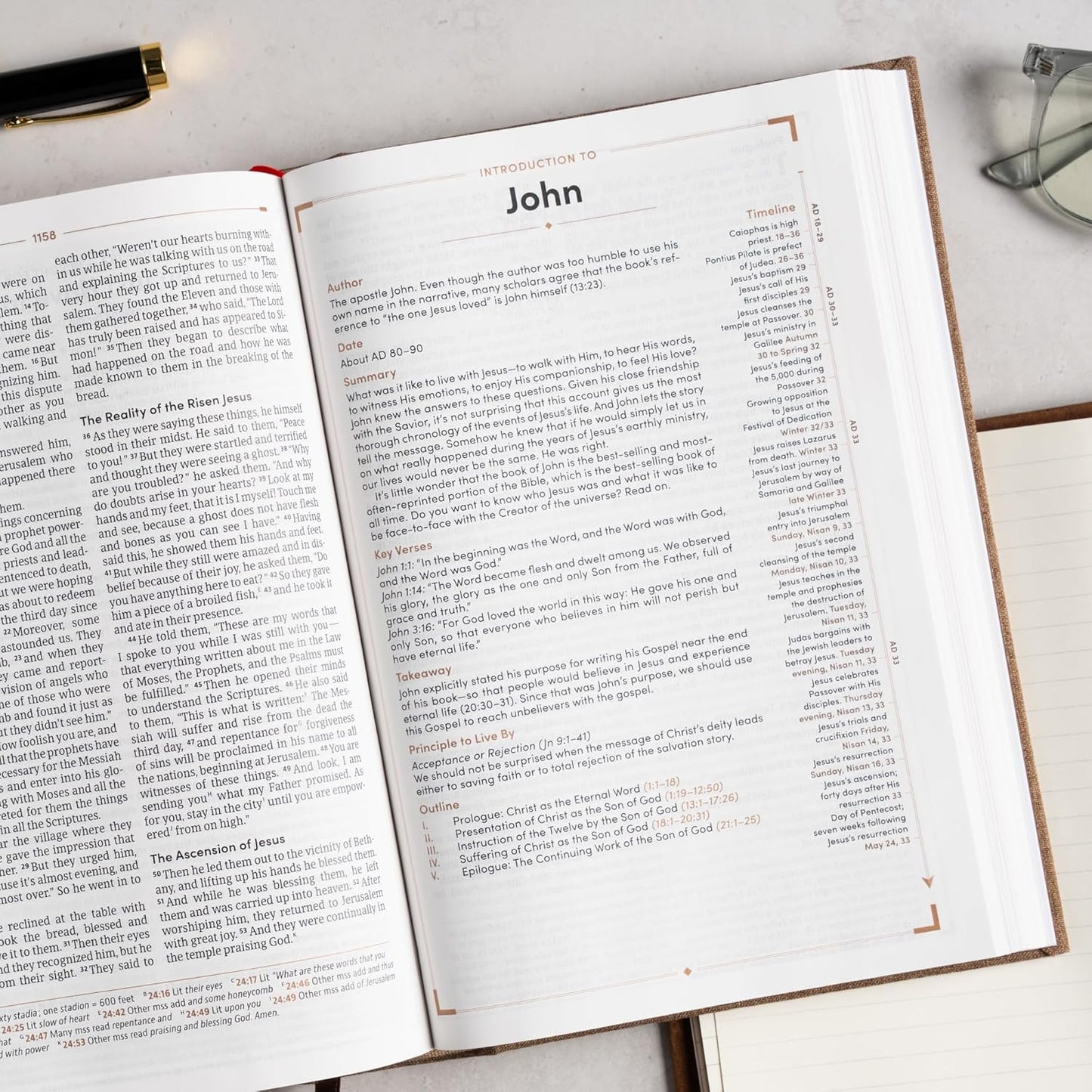 B CSB MEN'S DAILY BIBLE BROWN (BLACK LETTER EDITION)