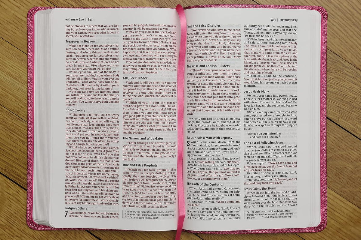 B NIV BIBLE FOR KIDS PINK THINLINE (RED LETTER EDITION)