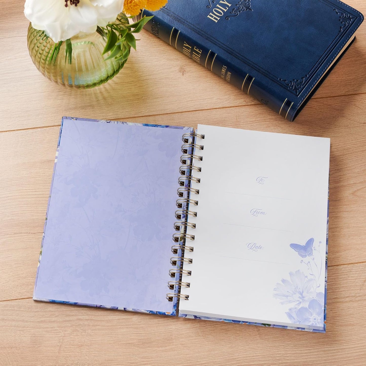 JOURNAL: BUTTERFLY  PRAY  BLUE