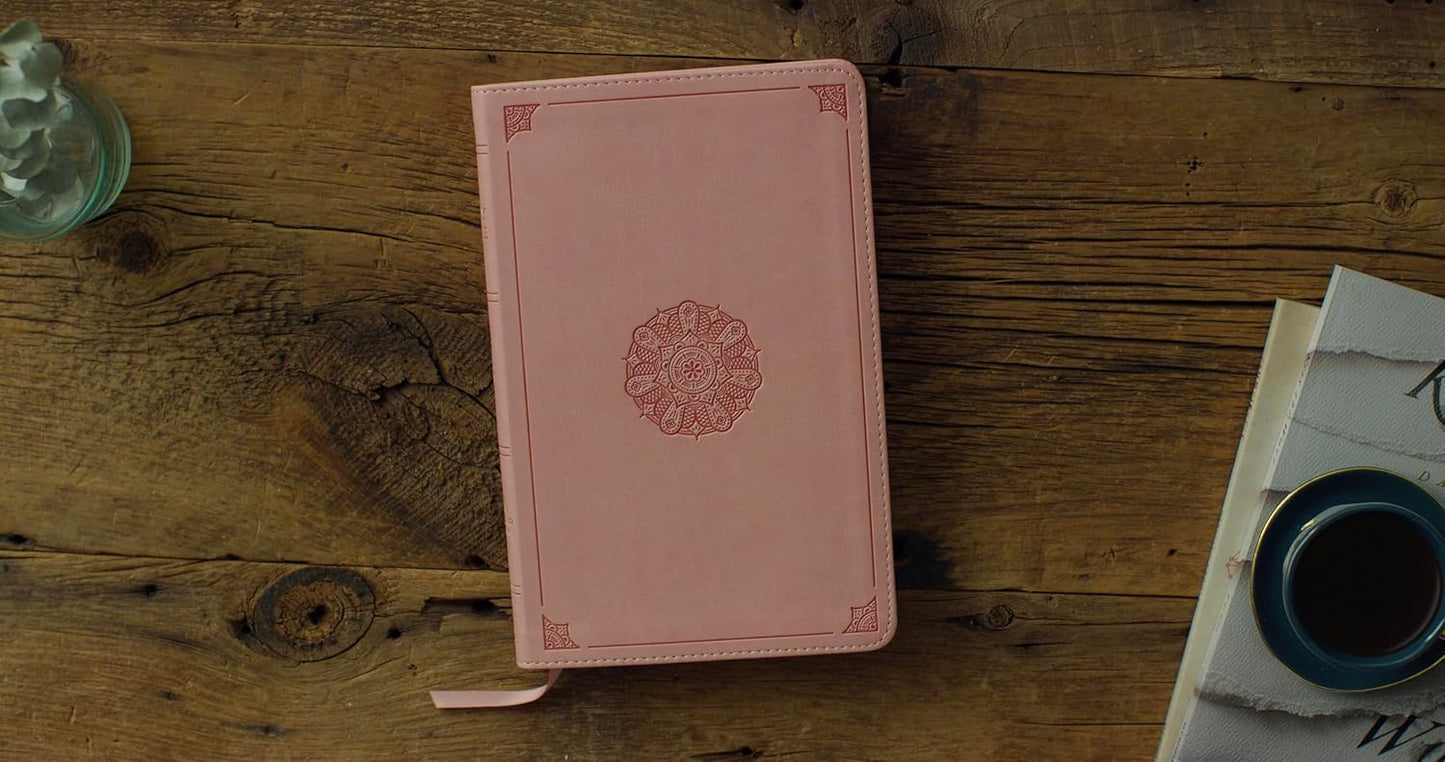B ESV THINLINE BIBLE BLUSH ROSE  EMBLEM DESIGN