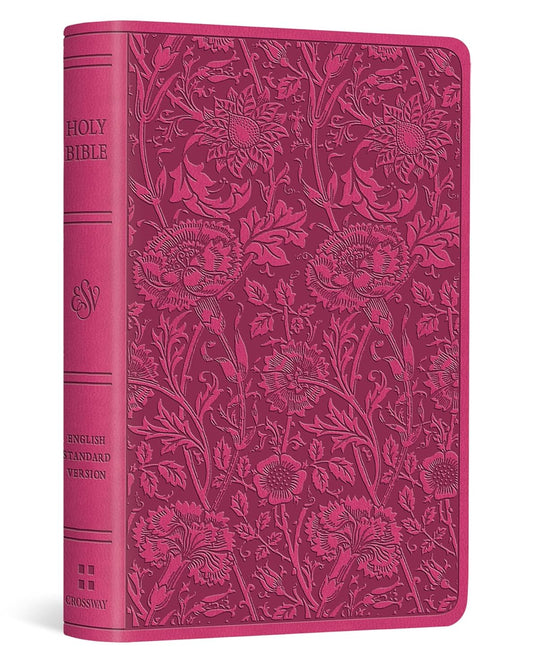 B ESV VEST POCKET NEW TESTAMENT WITH PSALMS AND PROVERBS  BERRY  FLORAL DESIGN (RED LETTER EDITION)